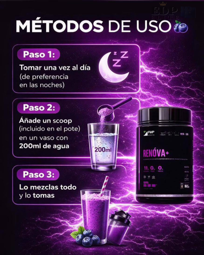 RENÖVA+ | Colágeno con Biopéptidos Activos + 21 Vitaminas