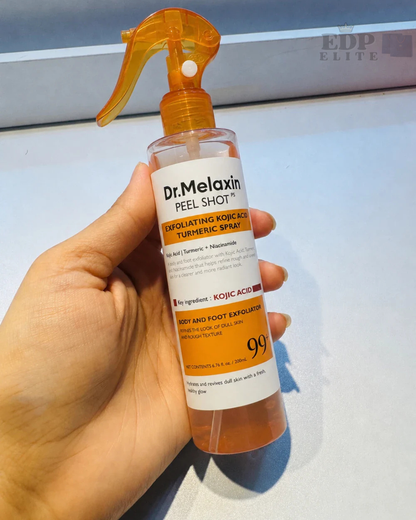 Dr. Melaxin Peel Shot™ | Spray Exfoliante Corporal con Ácido Kójico y Cúrcuma