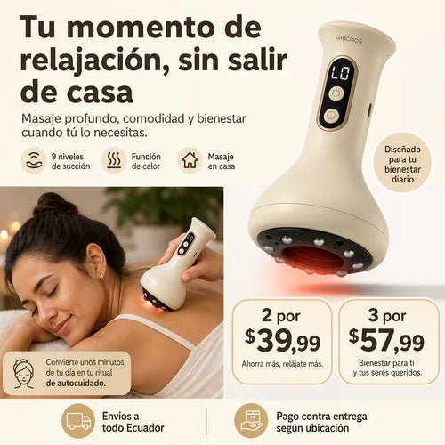 Masajeador de Ventosas + Envío Gratis